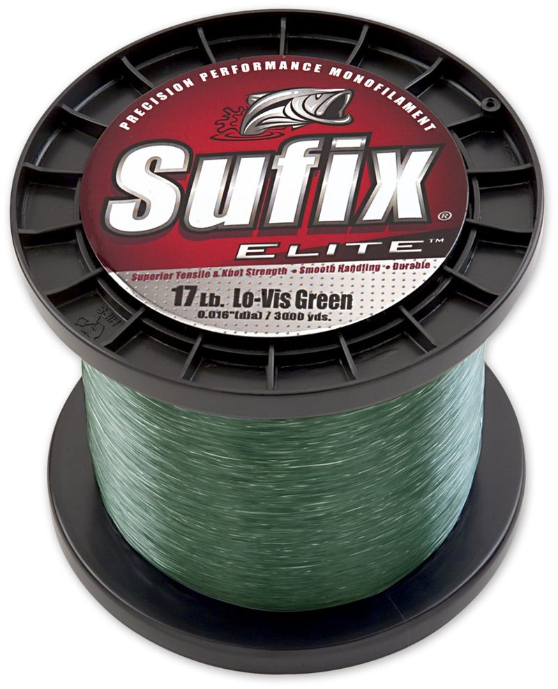 Sufix Elite 3000-Yards Spool Size Fishing Line (Green, 17-Pound)
